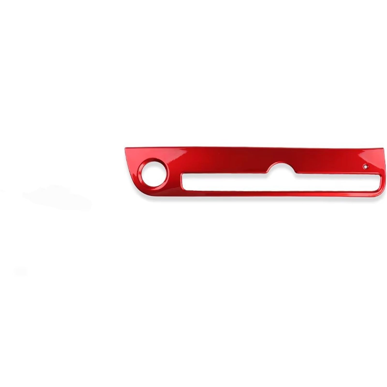 Button Trim Compatible with Hyundai for Elantra CN7/CN7 N One-piece Car Start/Stop Carbon Fiber Textured Button Cover(LHD for Red)