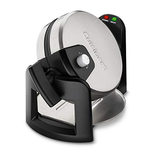 Image of Cuisinart Round Flip Belgian Waffle Maker, 1 inch thick Belgian-style Waffle, WAF-F30NAS