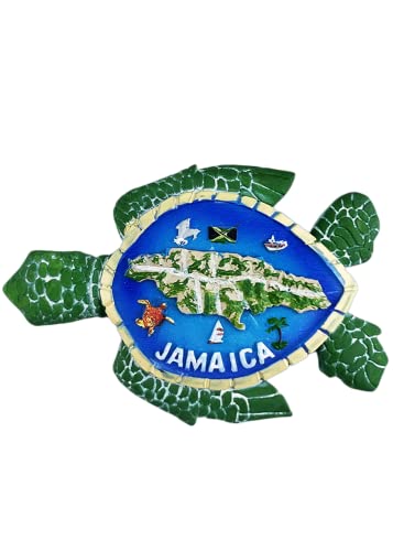 Imán decorativo tortuga marina para nevera 9.1X6.3 cm
