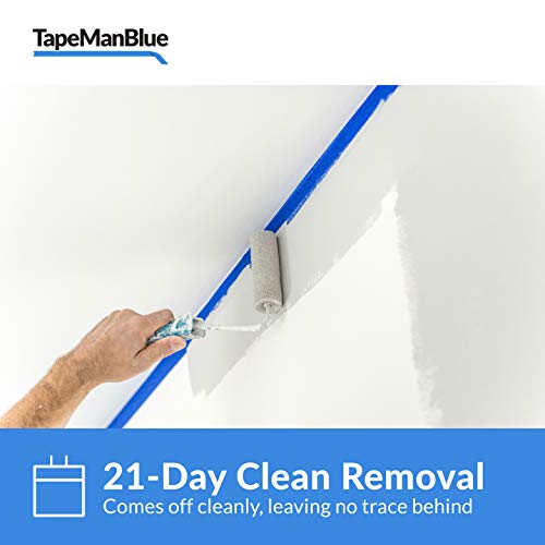 Blue Painters Tape 3 Inch X 60 Yards - Case Of 16 Rolls, Made In America, Clean Removal Blue Tape, Uv-Resistant Blue Painters Masking Tape In Bulk (3" X 180') #TOP4