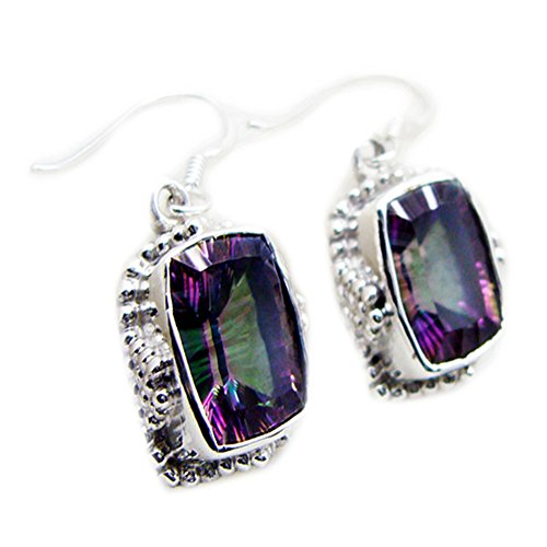 Boucles d'oreilles quartz mystique en cadeau d'anniversaire