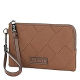 Lois - Bolso de Mano Mujer - Carteras de Mujer Marca Lois - Cartera de Mujer de PVC/Polipiel. Cartera de Mano. Monedero Mujer - Cartera Mujer Asa Adicional - Monedero Mujer Grande 311609, Marron