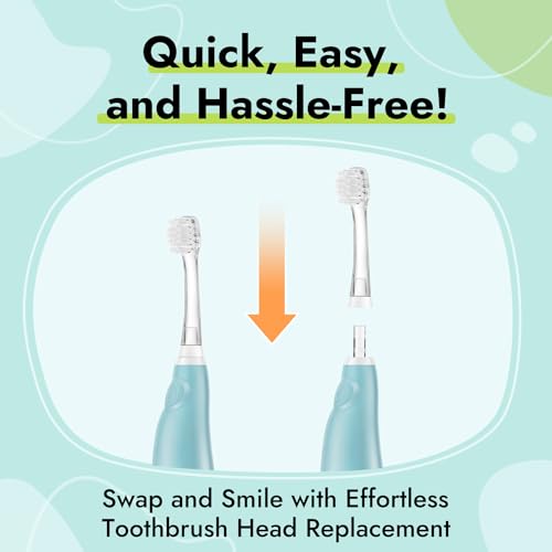 image for Papablic Replacement Toothbrush Heads - 2 Count, Compatible with Papab