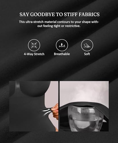 FeelinGirl Women's Long Sleeve Shapewear Bodysuit for Tummy Control Seamless Body Suits Thong V Neck Going Out Tops4