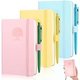 3 Mini Libreta de Bolsillo,Pocket Notebook de Bonitos para Mujeres,Paquete Cuadernos Pequeños de Bolsillo,Mini Cuadernos,...