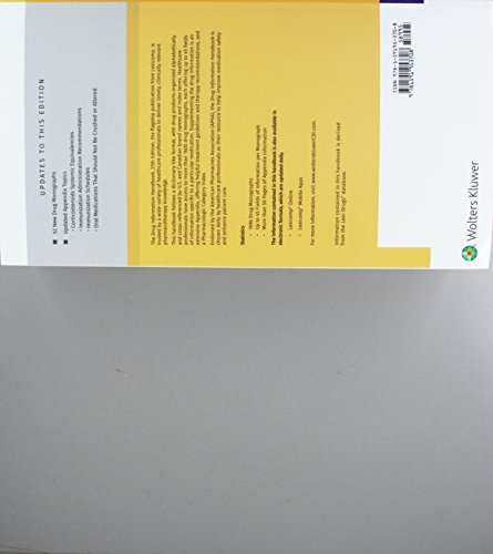 Drug Information Handbook: A Clinically Relevant Resource for All Healthcare Professionals