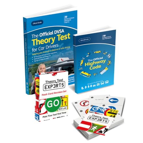The Highway Code 2026 Theory Test Book 2026 UK DVLA 128 Road Signs Flash Cards 2026 - Driving Instructor Approved - Driving Test Gifts For Teenage Boys & Girls 16-18 Years