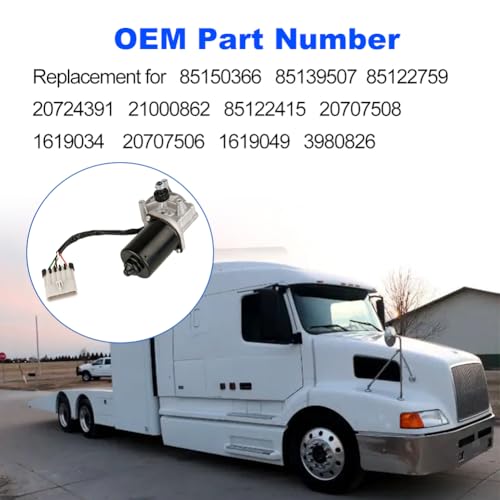 Image of Front Windshield Wiper Motor Compatible with Volvo Trucks VN 98-99