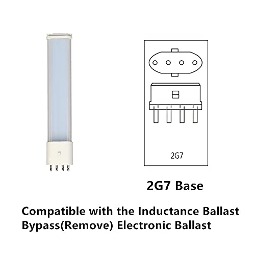 Ulikeled Ac120V 6500K 7W 2G7 Led Horizontal Pl Bulb, Coleman Lantern Bulb Replacement, Energy Saving And Eye Protection Led Plug Bulb, Bypass The Ballast. #TOP1