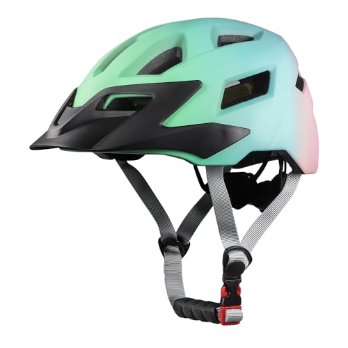 FUNWICT Kinder Fahrradhelm für Mädchen Jungen, Verstellbarer Kinderhelm Radhelm Skaterhelm Sporthelm für Skateboarden Radfahren Inlineskaten, 52-56 cm (MixBlue, M (55-59 cm))