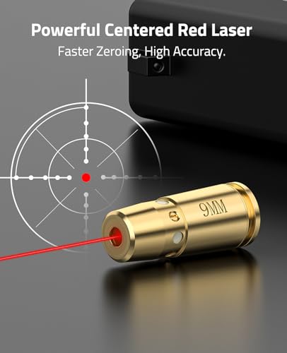 Image of CVLIFE Bore Sight Laser 223 5.56mm /9mm /.243.308 /12Gauge /7.62x39mm /.45acp Red Laser Bore Sighter with Batteries