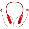 Jectse Neckband Bluetooth Headphones, RGB Backlight, 14mm Drivers, BT 5.3, Red