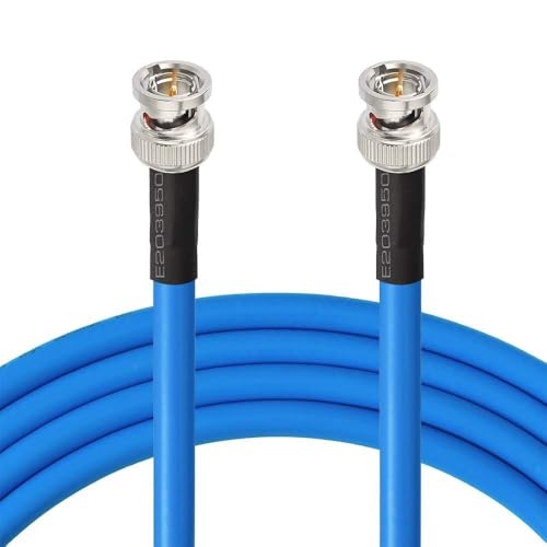 Superbat 6G 12G SDI Cable 15ft,75 Ohm BNC Male to BNC Male Belden 1694A SDI BNC Video Cable Precision Video Cable Supports HD-SDI/3G-SDI/4K/8K