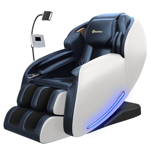 Best Massage Chairs For The Money: Arthritis and Back Pain Relief (2026) 3 Real Relax Massage Chair Full Body with Unique Phone Controller,Heart and Blood Measurement, Zero Gravity 3D SL-Track Recliner with APP Control, Child Lock,Pause Button, Back Pad, Favor-06, Blue
