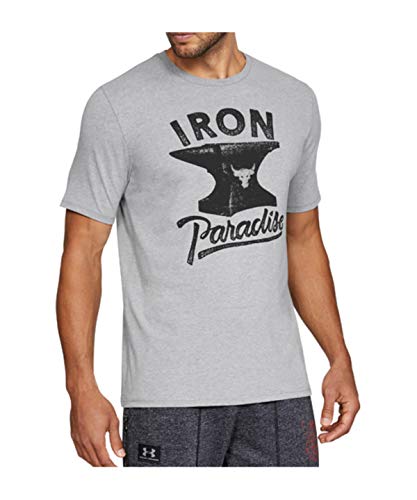 Under Armour X Project Rock Iron Paradise T-Shirt - Medium - Grey