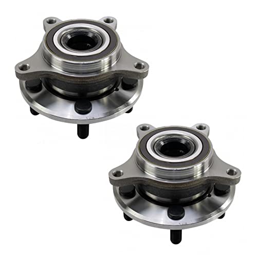 Image of TRQ Front Left and Right Wheel Bearing and Hub Assembly Set 2 Piece Compatible with 2017-2021 Honda Civic Type R 2021 Civic Type R Limited Edition