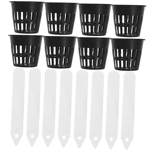 BAZEITFLOW 1 Juego Cesta De Cultivo Hidropónico Maceta De Jardín Ollas Al Aire Libre Jardinera De Plastico Canastas para Plantas Ollas De Plántulas Ollas De Jardín Macetas PP、PVC Black
