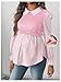WDIRARA Women's Maternity Striped Button Down Shirts Long Sleeve Collared Blouse 2 in 1 Nursing Top Pink Medium