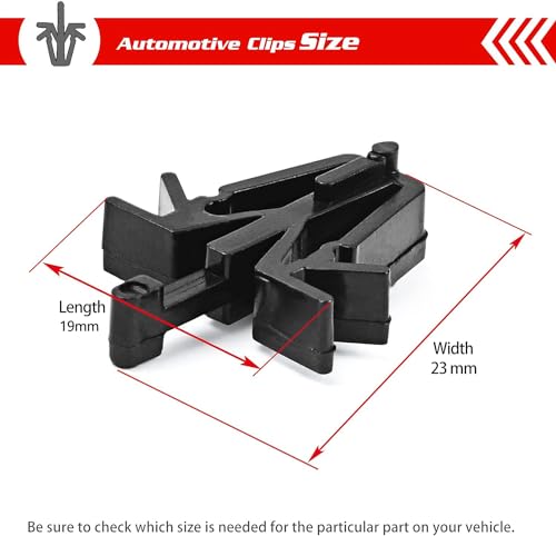 Image of OTUAYAUTO 30PCS Grille Clips Retainer - Length 19mm Interior Trim Panel Grille Fastener Replacement for Toyota Tacoma 1995-2004, 4Runner 1989-2002, Pickup 89-95, RAV4 01-05 Replace OEM 90467-12040