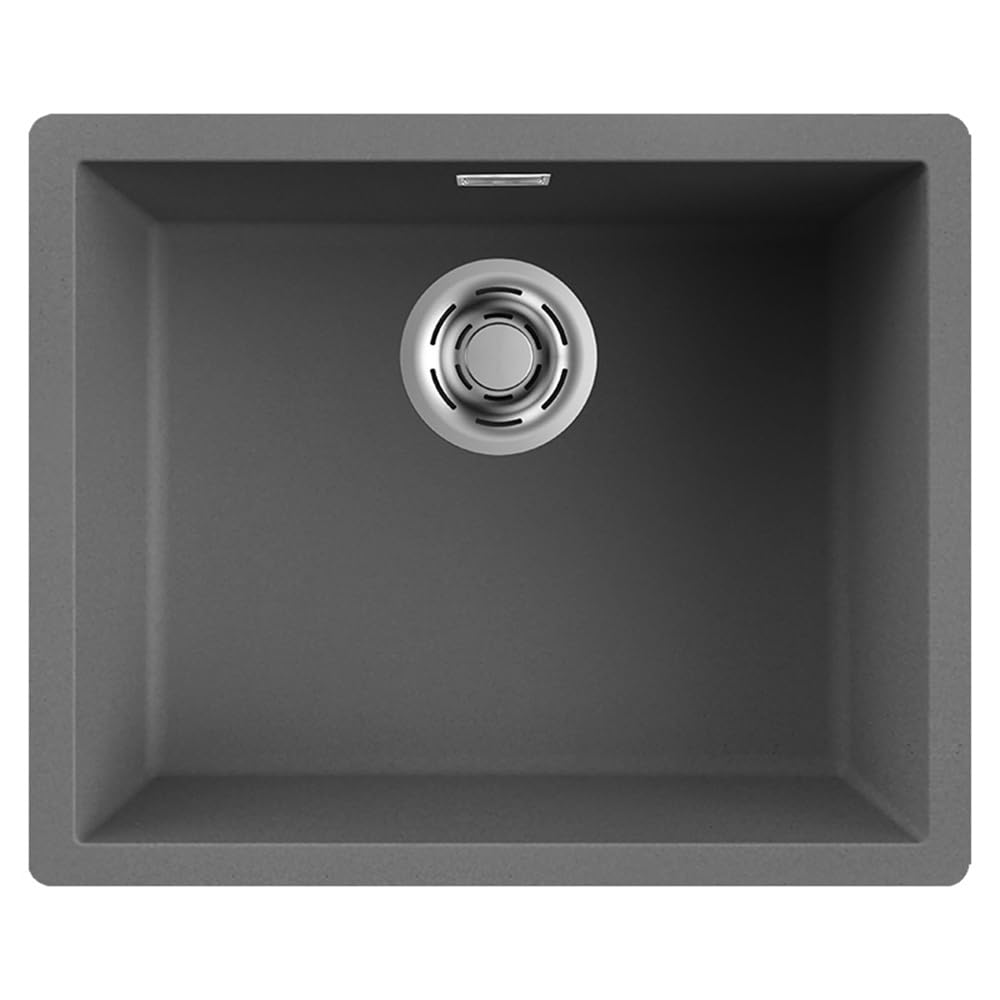 ELLECI LKZ10599 | Lavello da cucina incasso/sospeso in KERATEK ZEN 105 | Colore : Grigio scuro