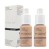 2-Pcs-Liquid-Foundation-30ml-Natural-Moisturizing-Highlighting-Matte-Oil-Control-Concealer-Facial-Blemish-Concealer-Color-Changing-Foundation-for-Women-Girls-104-Buff-Beige-105-Sand BestLand 2Pack PHOERA Foundation Full Coverage Liquid Foundation Cream - Long-lasting Lightweight Concealer - Oil-Free Formula - Natural Shade - Suitable for All Skin Types (104 Buff Beige & 105 Sand)