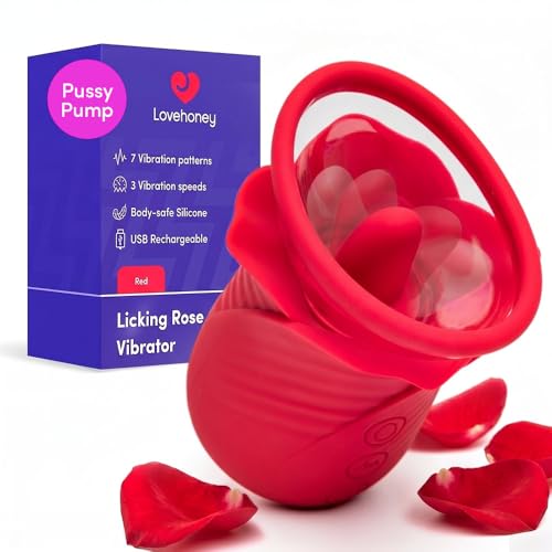 Lovehoney Rose Pussy Pump Clitoral Stimulator with Filickering Tongue
