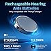 4Pcs Reusable 312 Hearing Aid Batteries, 15maH Rechargeable Hearing Aid Batteries Size 312, 8-10H Lasting for Non-Bluetooth Models, Only for Use with The Same Brand Charger (Only 4 Batteries)