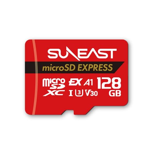 Image of SUNEAST microSD Express 128GB Max Read Transfer Rate 890MB /s Maximum Write Transfer Rate 550MB /s Next Generation Technology MicroSD Card Switch2 Operation Verified Class 10 U3 V30 UHS-I A1