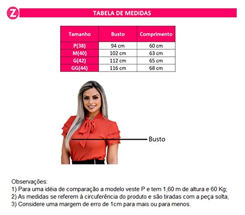 Blusa Feminina Social Moda Evangelica Detalhe Laço Renda M/40, Marsala/Bordô