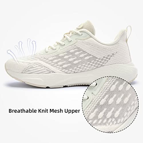 Lamincoa Womens Walking Shoes - Womens Sneakers Shoes Lightweight Breathable Slip On Tennis Shoes,Md021-Beige-41 #TOP2