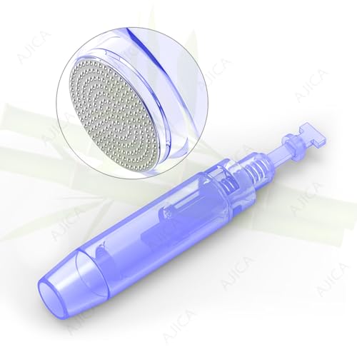 Image of Derma Pen Needles Cartridge 12 Pin | 36 Pin | Nano Needle Cartridge Tip For A1 & A6 Derma Pen Electric Auto Micro Stamp Derma Anti-Aging Pack of 3 (Blue, Nano Round)