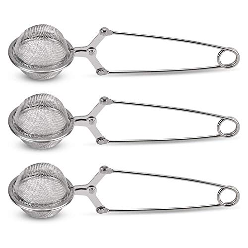 CTRLZS Tea Strainer, 3 Pack Premium Stainless Steel Tea Strainer with Handle for Loose Leaf Tea Fine Mesh Tea Balls Filter