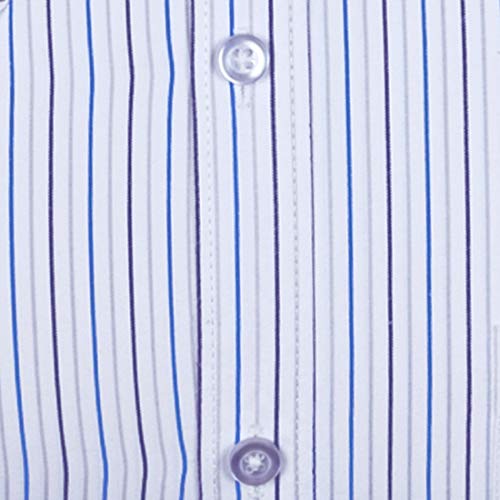 Image of ACCOX Men's Striped Half Sleeves Regular Fit Cotton Formal Checkred Shirts(GCR03)