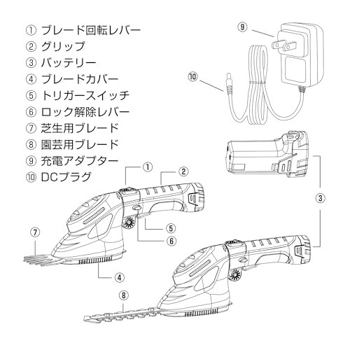 ROOMMATE 2WAY コードレス芝刈機 の商品画像 2