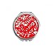 Paper-cut Tiger Animal China Zodiac Hand Compact Mirror Round Portable Pocket Glass