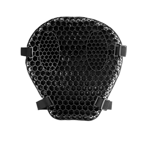 Coussin de protection de siège moto premium haute densité noir