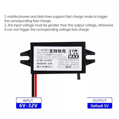 Convertisseur abaisseur 12V 5V 24W bloc alimentation Type C - 3