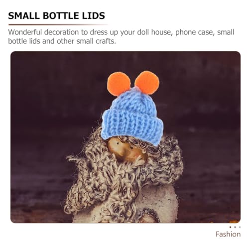 Bonnets tricotés réutilisables en différentes couleurs pour décoration et customisation - 3