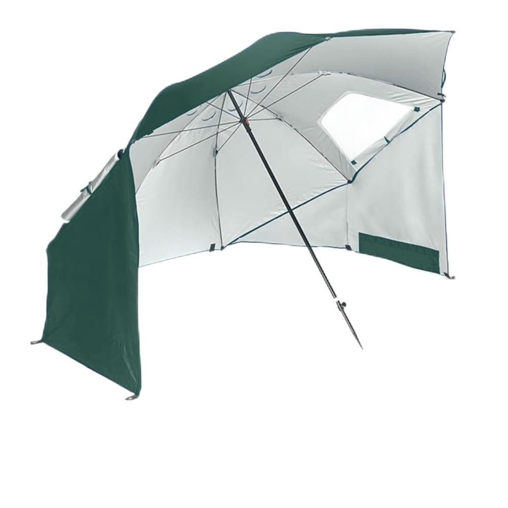 Strandschirm 240cm Sonnenschirm Strandmuschel Strandzelt 2 In 1