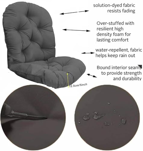 Cojín giratorio para mecedora impermeable ideal para relajarse en la terraza 4