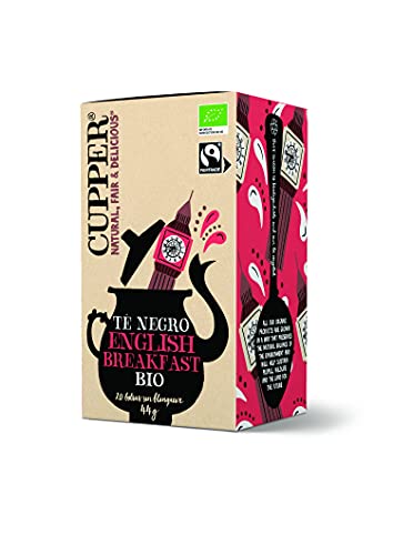 Cupper Té Negro Ecológico English Breakfast, 20 Bolsitas