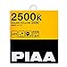 PIAA 22-13411 H11 Solar Yellow Twin PACK-2500K-12V 55W, 2 Pack