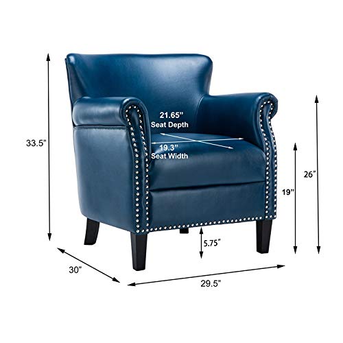 Comfort Pointe Club Chair In Navy Blue, #TOP7