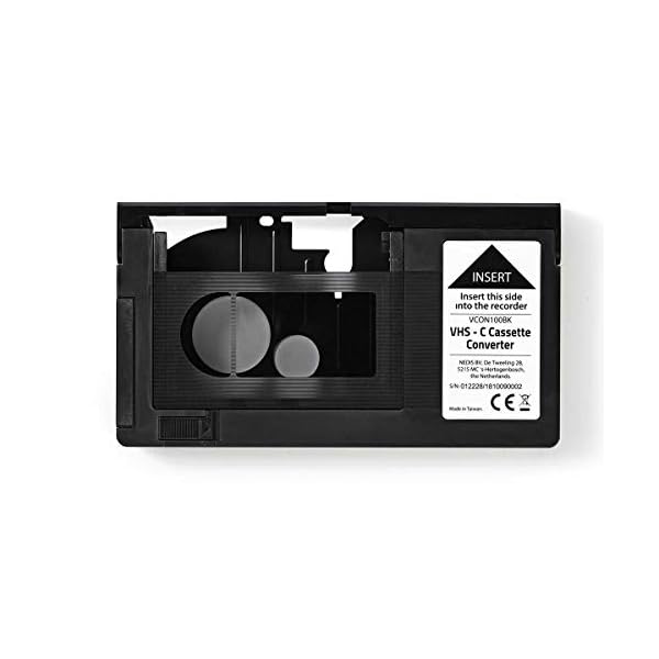 Nedis VHS-Konverter, Konvertierung VHS-C auf VHS, Plug & Play, Schwarz – Bild 3
