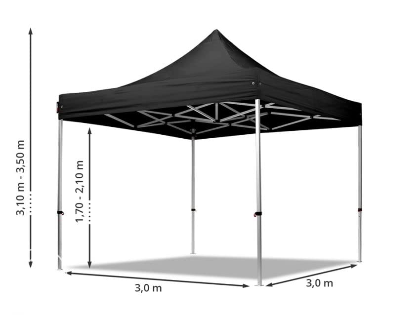 10x10 ft Super Heavy Duty Outdoor Gazebo Canopy Tent, Popup Foldable Canopy Tent, Picnic Tent, Medical Tent (Black, 33) 1