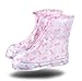 TYPING Chaussures de Baskets Protection étanche Protection de la Pluie Slip de Cyclisme/imperméable Lavable pour Enfants PVC Couverture de Pied Anti-Neige,Rose,L