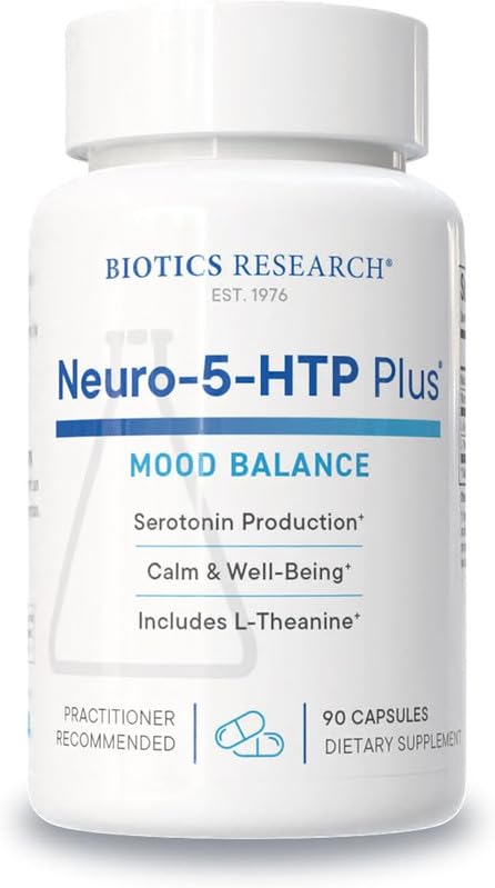 Evorina Biotics Research Neuro 5 HTP Plus Neurological Support, Calm Brain Activity, Healthy Sleep Patterns, Overall Sense of Well-Being, Promotes Relaxation, Serotonin Precursor, L Theanine, 90 Capsules | High Strength Herbal Supplement | Clean Label Ayurvedic Wellness-image-31
