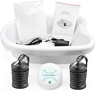 veicomtech Ionic Foot Bath Detox Machine, Ion Detox Foot Bath Cleanse, Foot Detox Spa for Home Use Salon Beauty SPA Club(2 Arrays, 100 Liners)