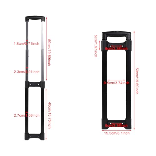 Image of Traveling Luggage R003# Telescopic Handle Replacement for 20 Inch Suitcase with Screwdriver