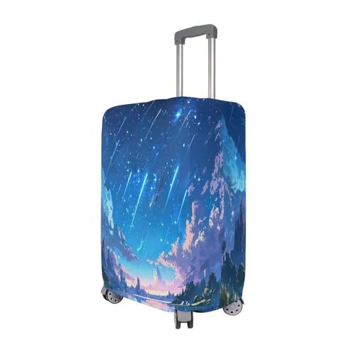 Joisal Anime Dreamy Shooting Stars Suit Case Cover Fit 18-32 Inch Suitcase Protector Cover Tsa Approved, Luggage Markers for Easy Identification3